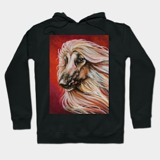 Masked Red Afghan Hound Hoodie